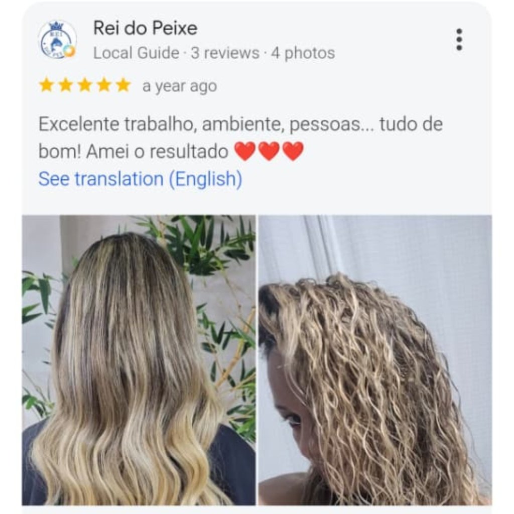 Avaliação real no Google - Edna Alongamentos
