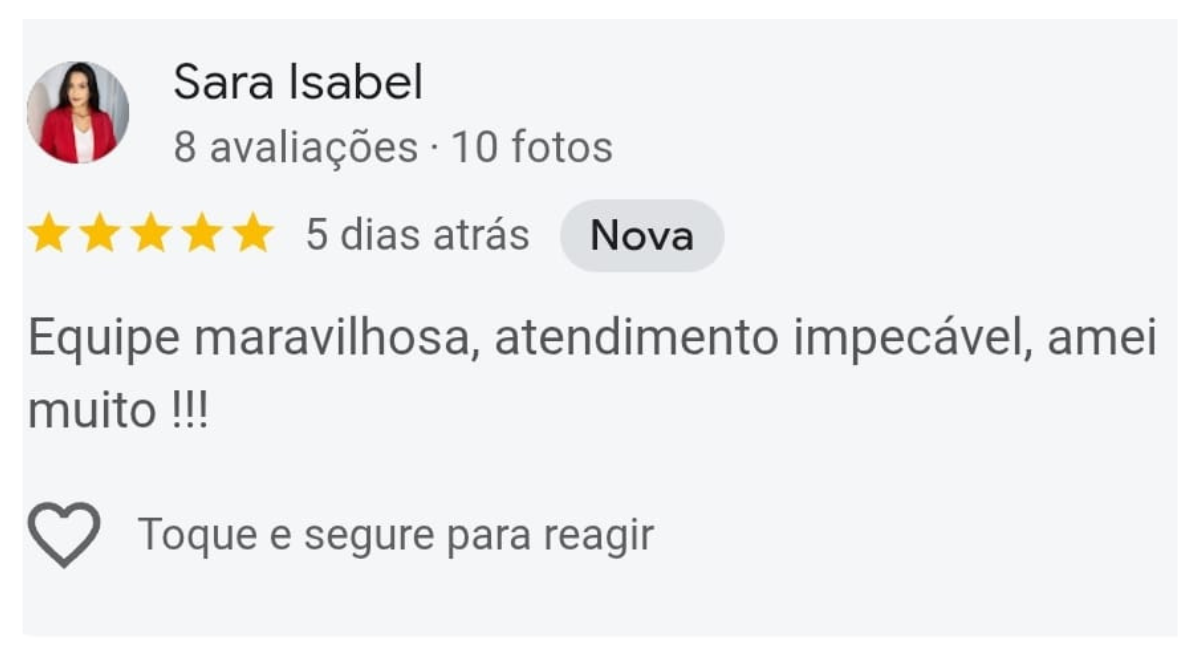 Avaliações de Clientes no Google - Edna Alongamentos