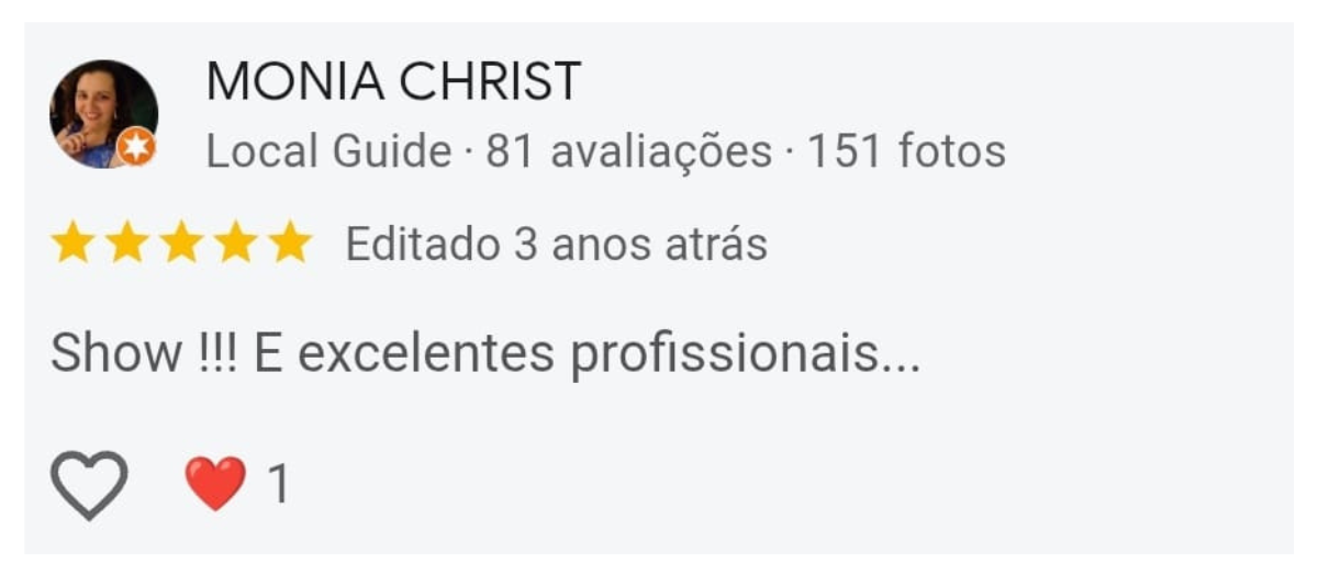 Avaliações de Clientes no Google - Edna Alongamentos